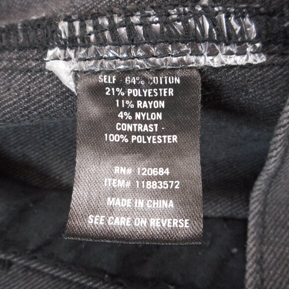 Hot Topic Denim Vest Faded Black Men's M Punk Grunge Goth [Missing Parts] - Picture 8 of 10